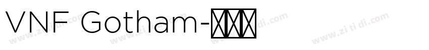 VNF Gotham字体转换